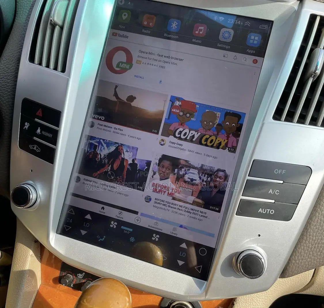 Lexus Rx 330 Android Screen (Long )