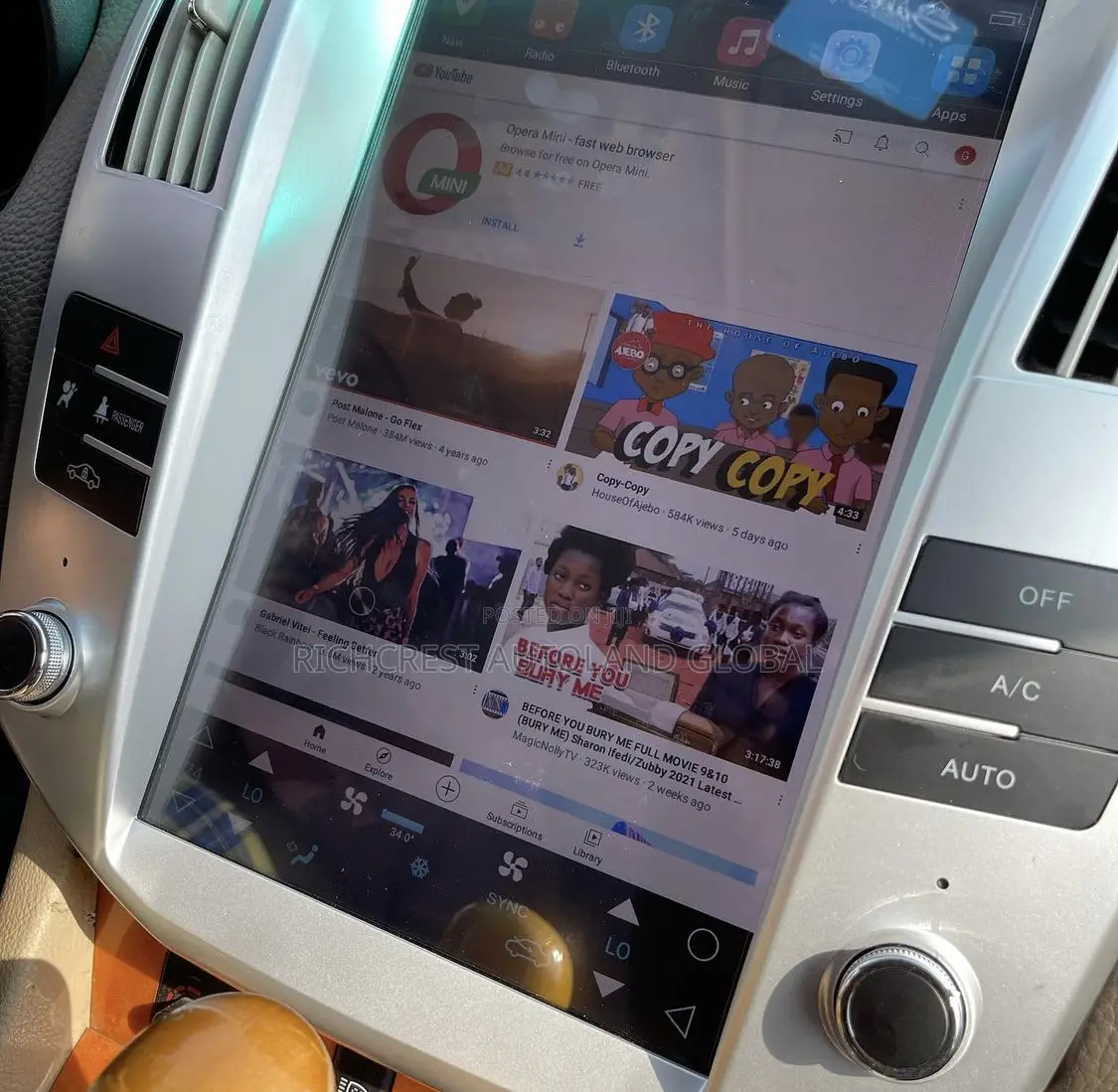 Lexus Rx 330 Android Screen (Long )