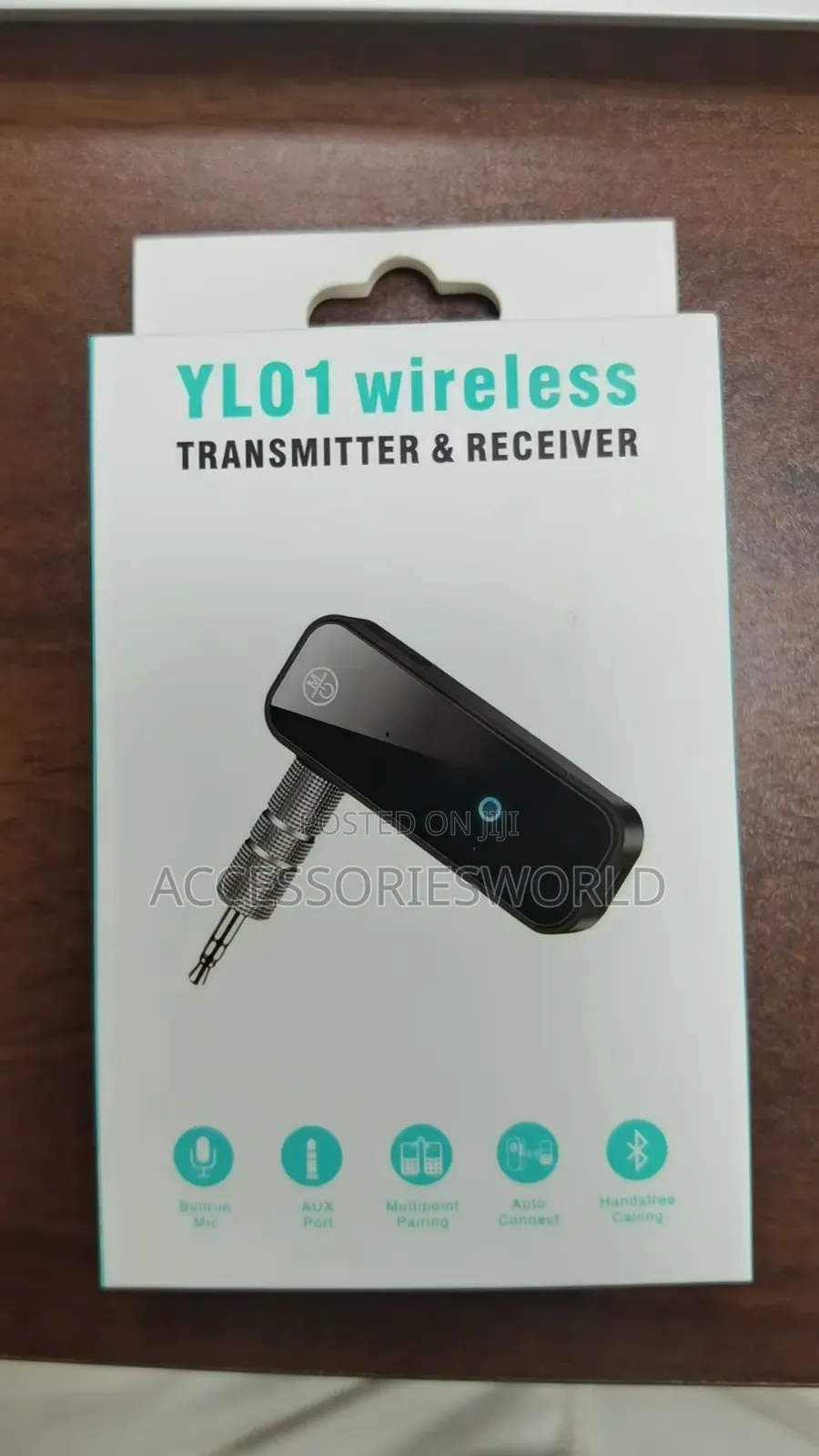 2 in 1 Car Wireless Aux Bluetooth Receiver Transmitter Adapter