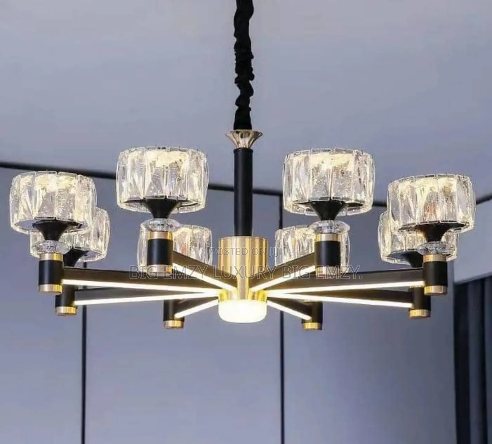 Nordic Light Luxury Led Crystal Chandelier.