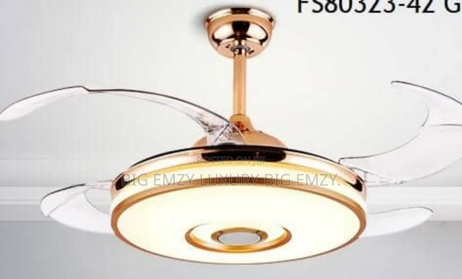 Chandelier Light With Massive Blowing Capacity Fan.