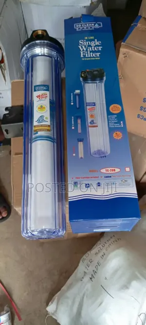 Long Water Filter Transparent And Blue