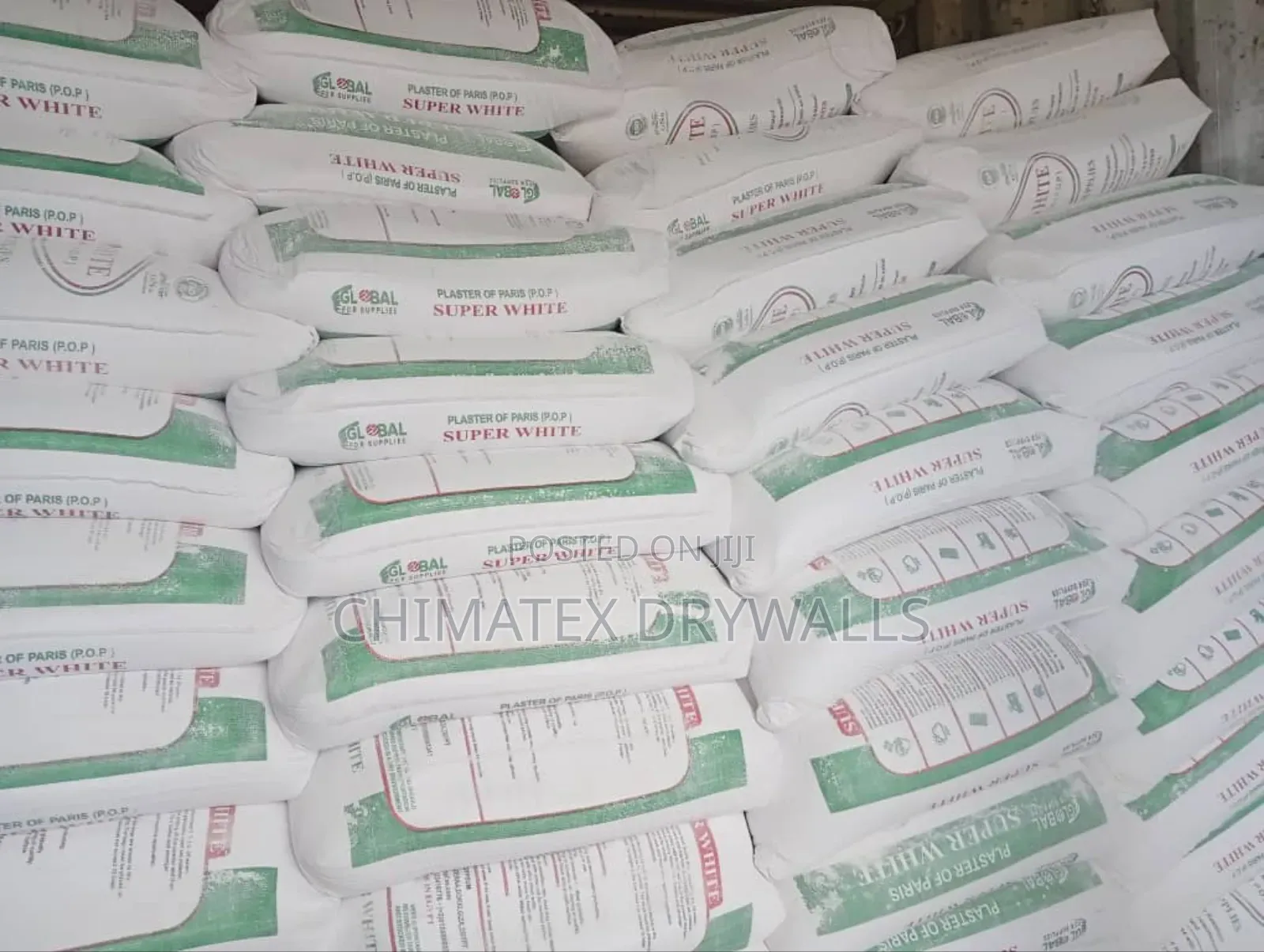 Super White P.O.P Cement From Egypt