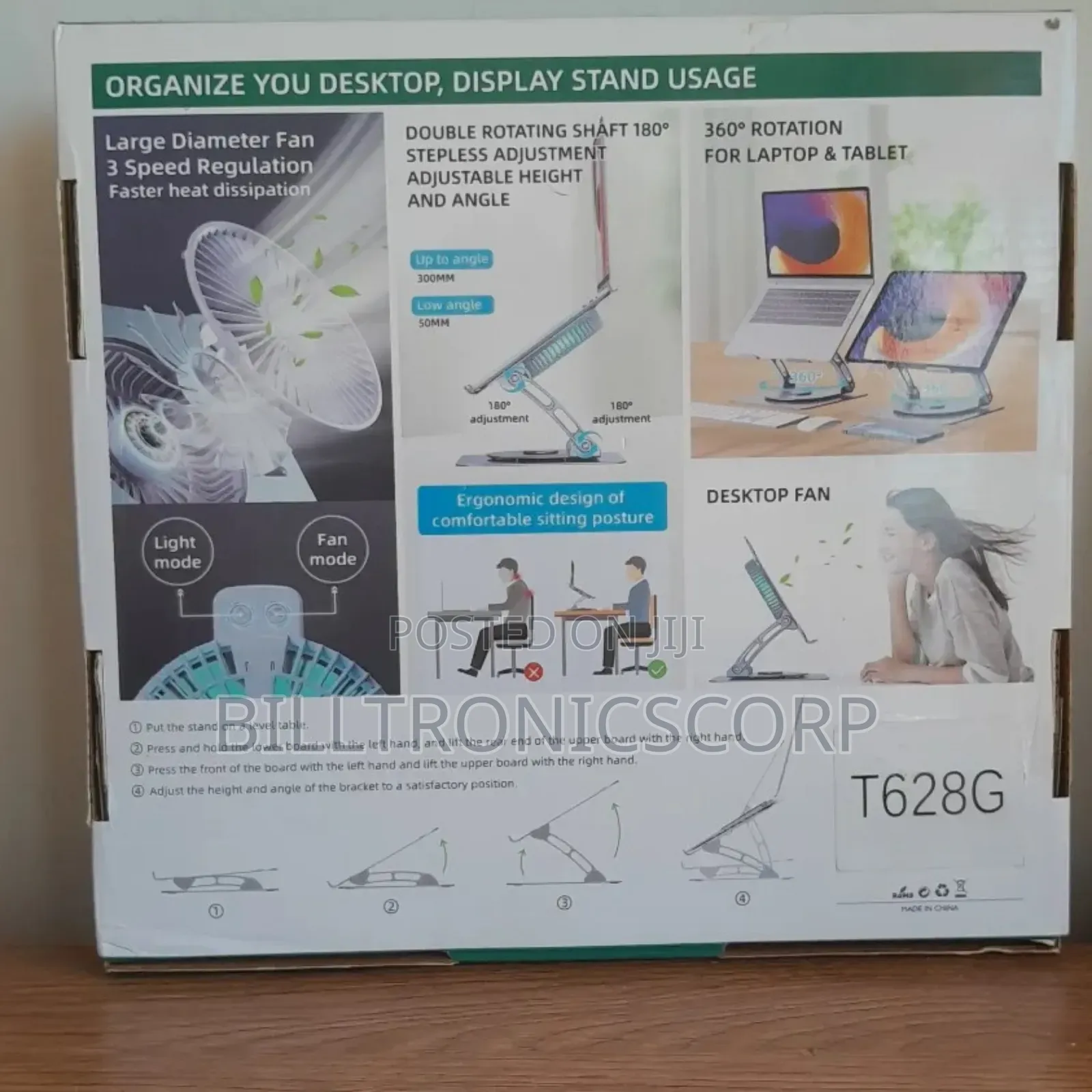 Laptop Stand V5 .1 Electric Fan.
