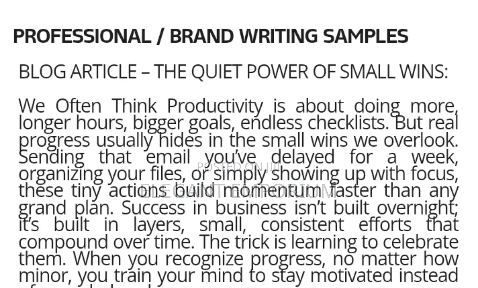 Content Writer