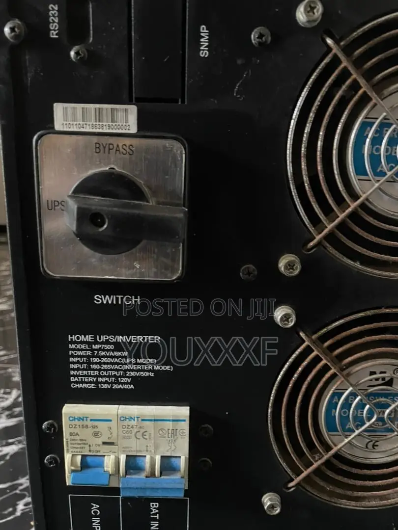 Mpower 7.5kva Inverter Model Mp7500 (Open For Negotiations)