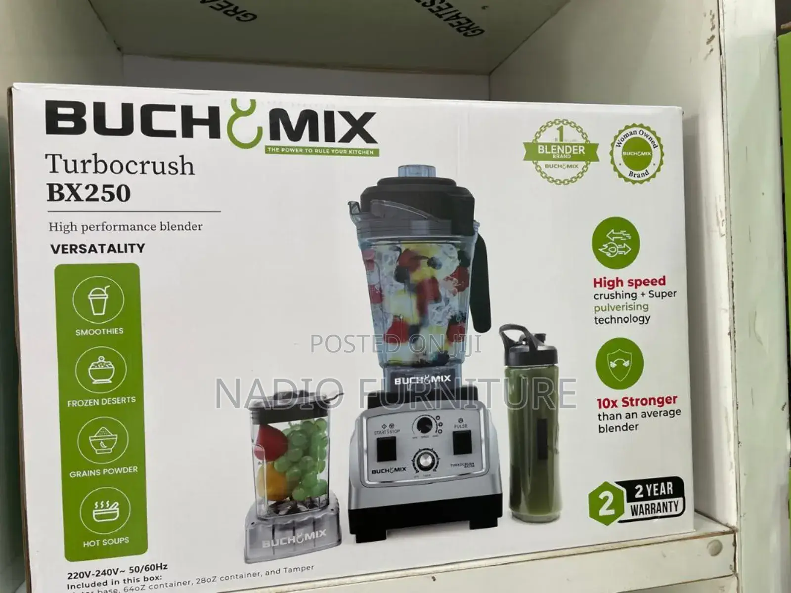 Buchymix Super Upgraded Turbocrush High Performance 3liter Blender
