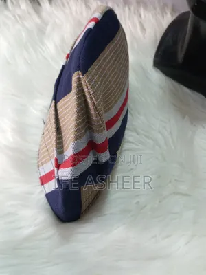 Men's Quality Blue Strip Traditional Aso Oke Cap