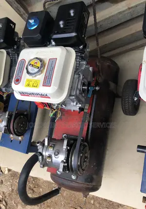 Air Compressor Powered By A Senweimax Gx200 Gasoline Engine