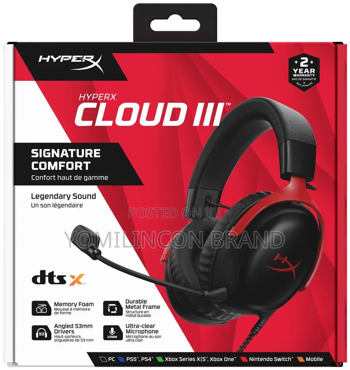 Hyperx Cloud Iii Wired – Gaming Headset for Pc, Ps5, Ps4