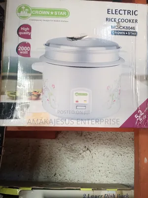 Crown Star Electric Rice Cooker-5.2litres