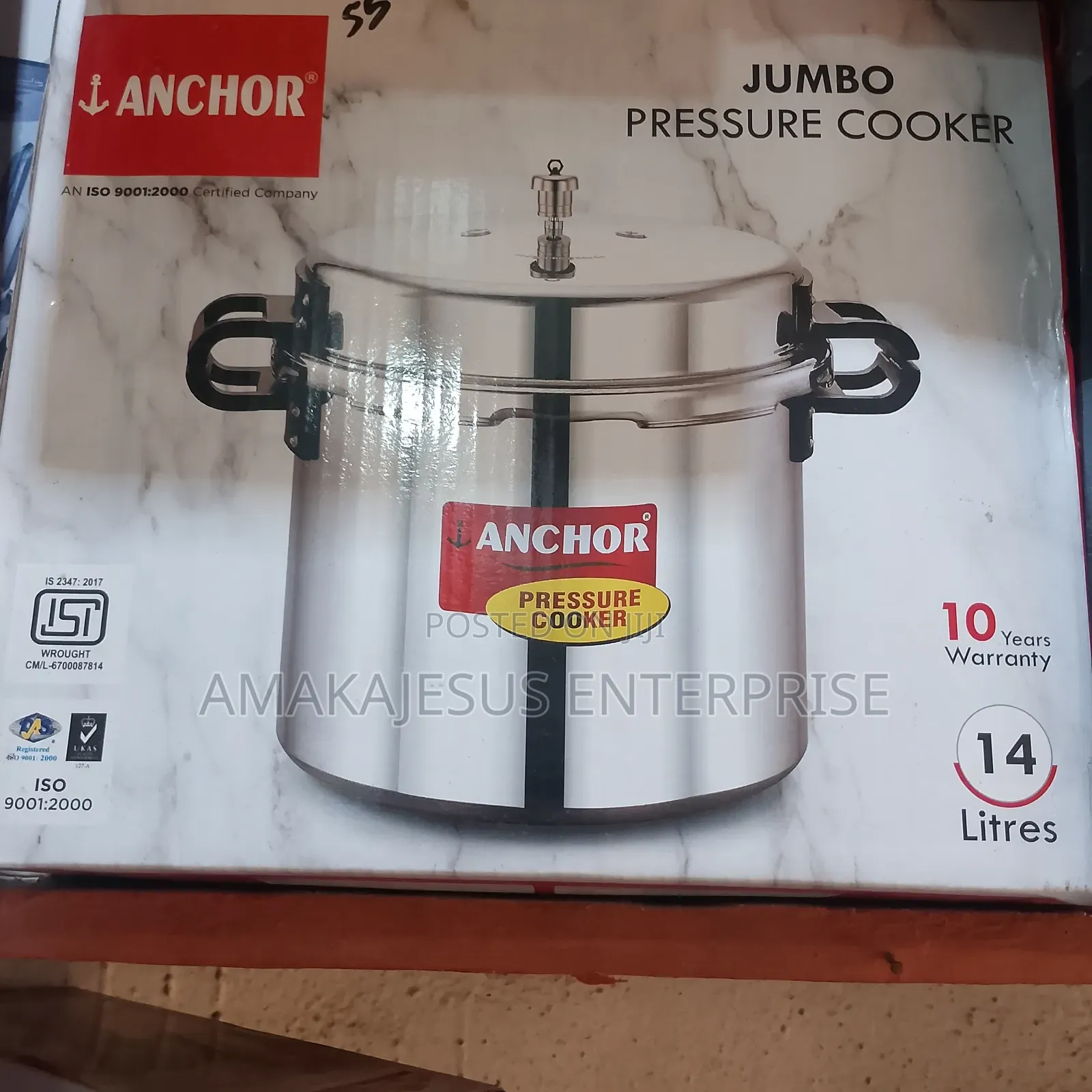 Anchor Pressure Cooker-14litres