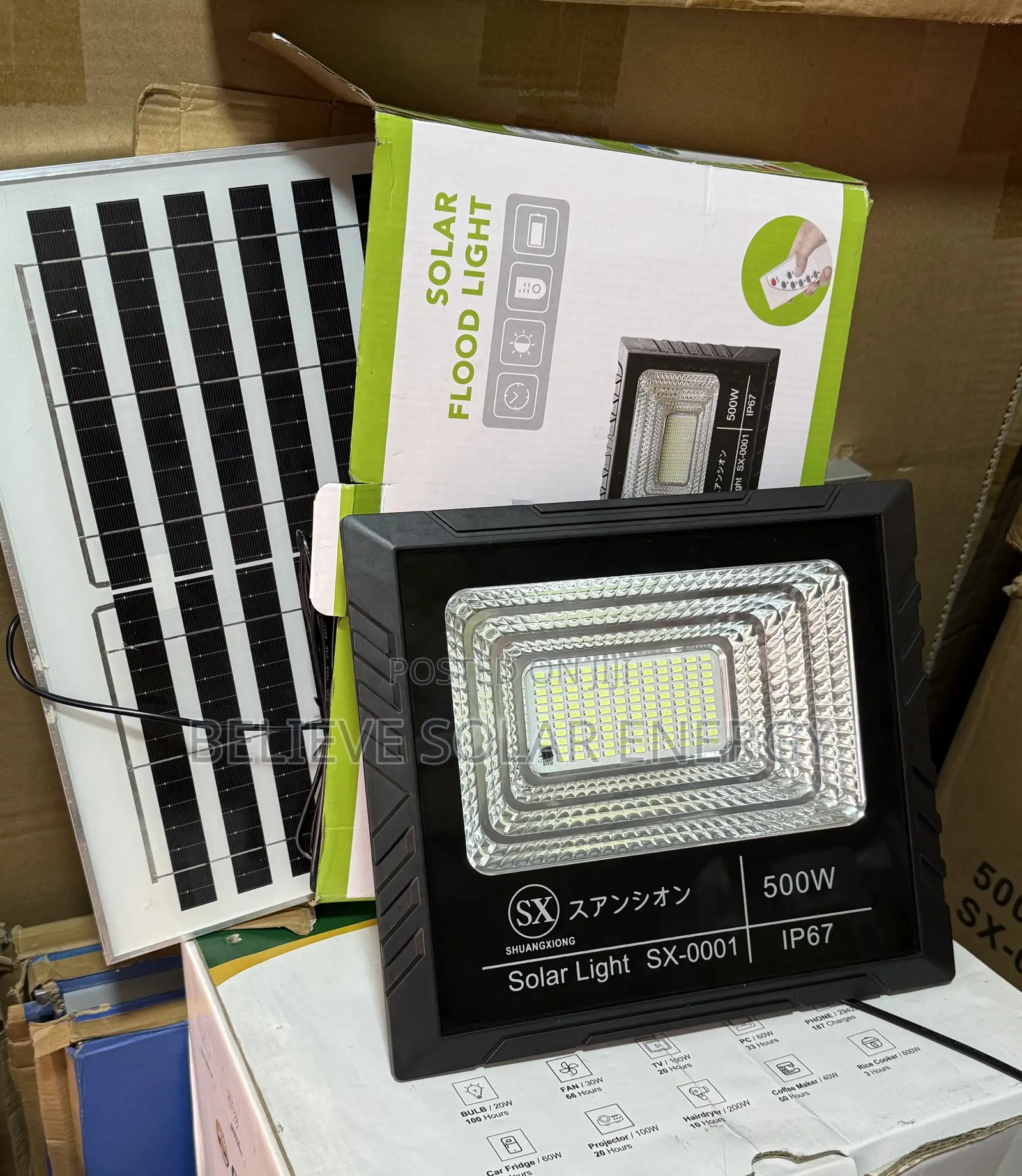 500w Solar Flood Light