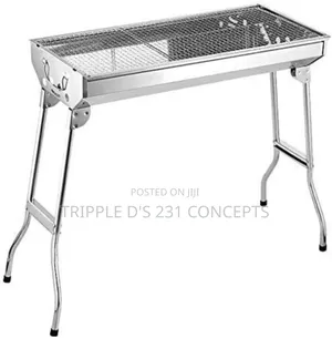 Foldable Free Standing Stainless BBQ Charcoal Grill 