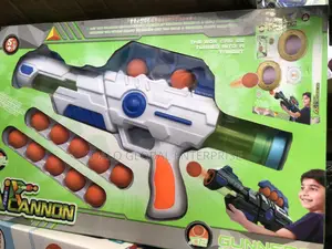 Air Cannon Blaster Toy With Foam Balls