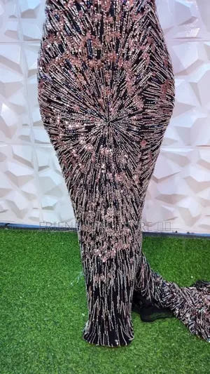 Elegant Beaded Fabric (Five Yards)