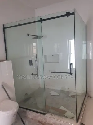Shower Glass Black Sophis Cubicle