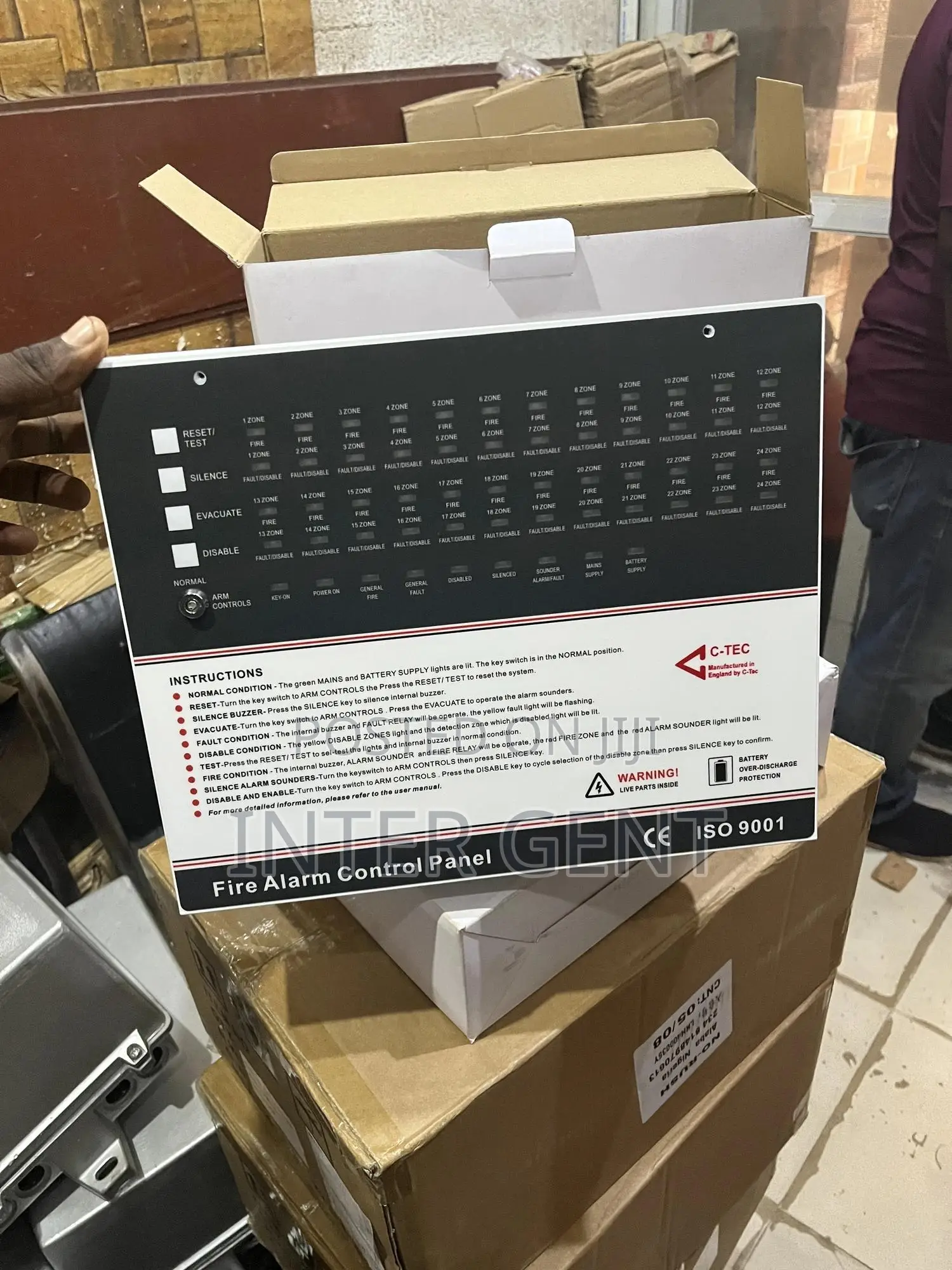 16 Zone Conventional Fire Alarm Control Panel C-tec Conventional
