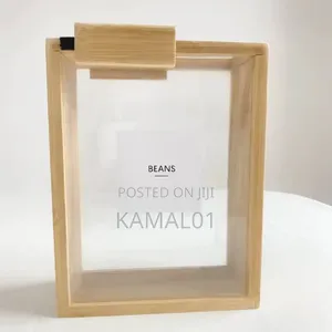 Bamboo Storage Container With Sticker