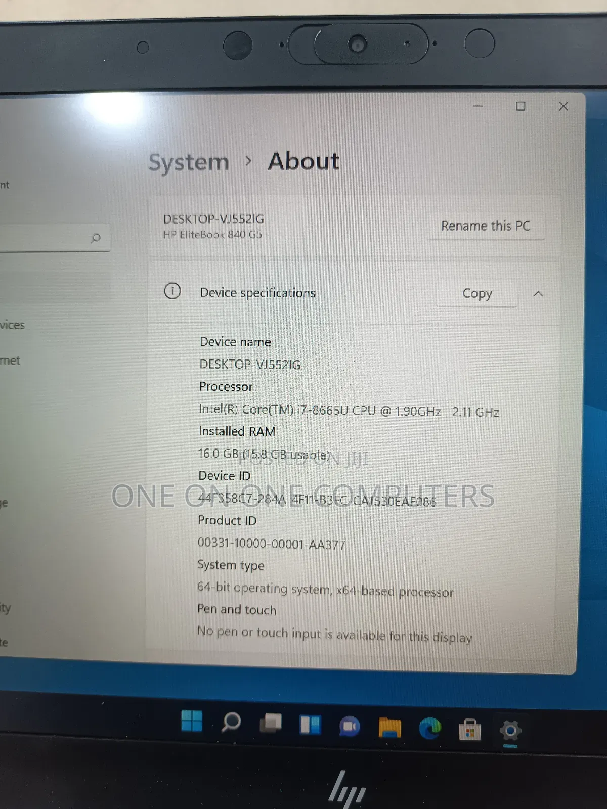 Laptop HP EliteBook 840 G5 16GB Intel Core I7 SSD 512GB