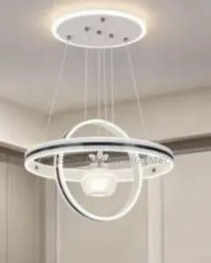 Modern Double Ring Pendant Light.