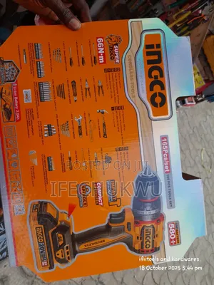 165 PCS Ingco Tools Box With Drill Machine