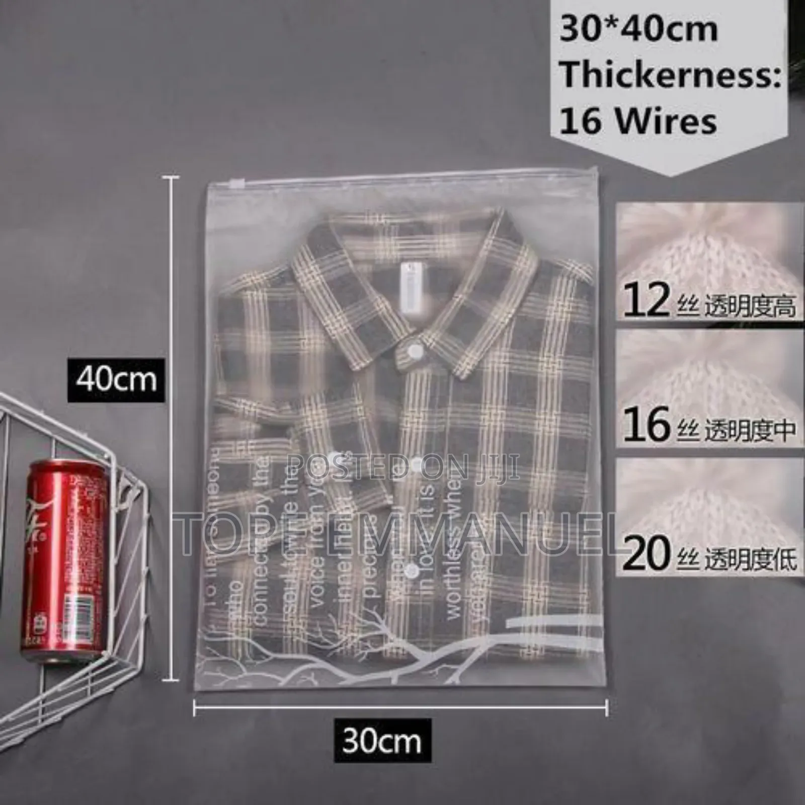 Frostpack Waterproof Matt Zip Bags for Storage (100pcs)
36cm by 52cm