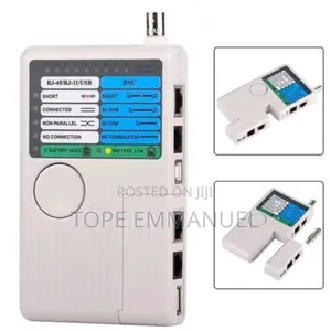 4-in-1 Universal Network Cable Tester Tool - Bnc, Rj45, Rj11, Usb Port