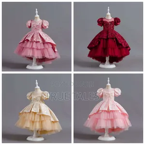 Girl's Cinderella Full Tail Ball Gown Dress . Ages 5 To 11