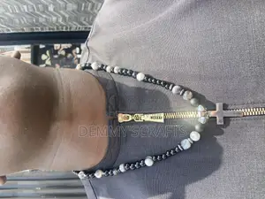 Beaded Black Necklace