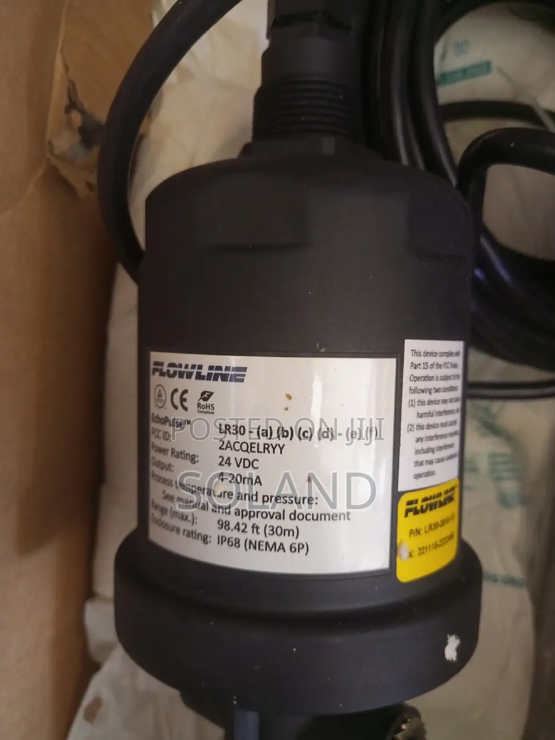 Flowline Echopulse Lr30 Radar Liquid Level Sensor Transmitter Remot