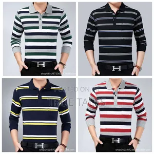 Long Sleeves Collar Polo T-shirt For Big Boys