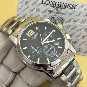 Longines Chronograph Silver/Ceramic Watch
