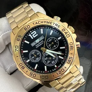 Tag Heuer Chronograph Gold Chain Watch