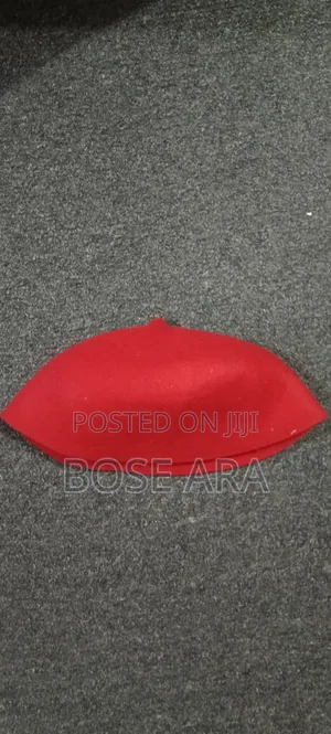 Red Wool Igbo Cap