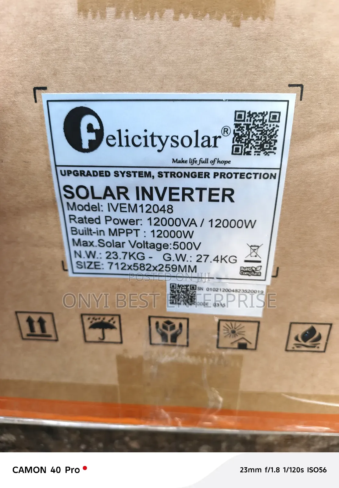 12kva 48v Felicity Hybrid Inverter Inbuilt Charger Control for sale ...