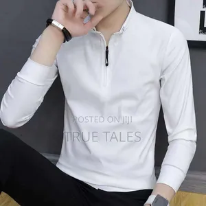 Front Zipper Long Sleeves T-shirts