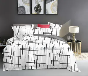 Black and White Bedspread and Duvet