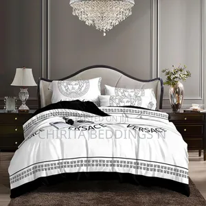 Black and White Bedspread and Duvet