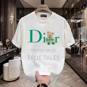 Classy Quality Dior Unisex Men's And Women's Round Neck Tops