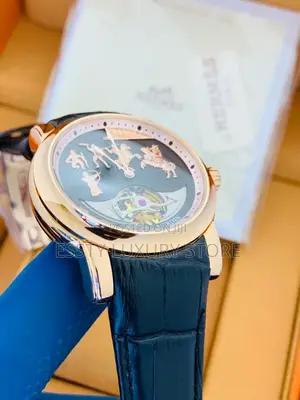 High Quality Luxury Ulysse Nardin Leather Wristwatch