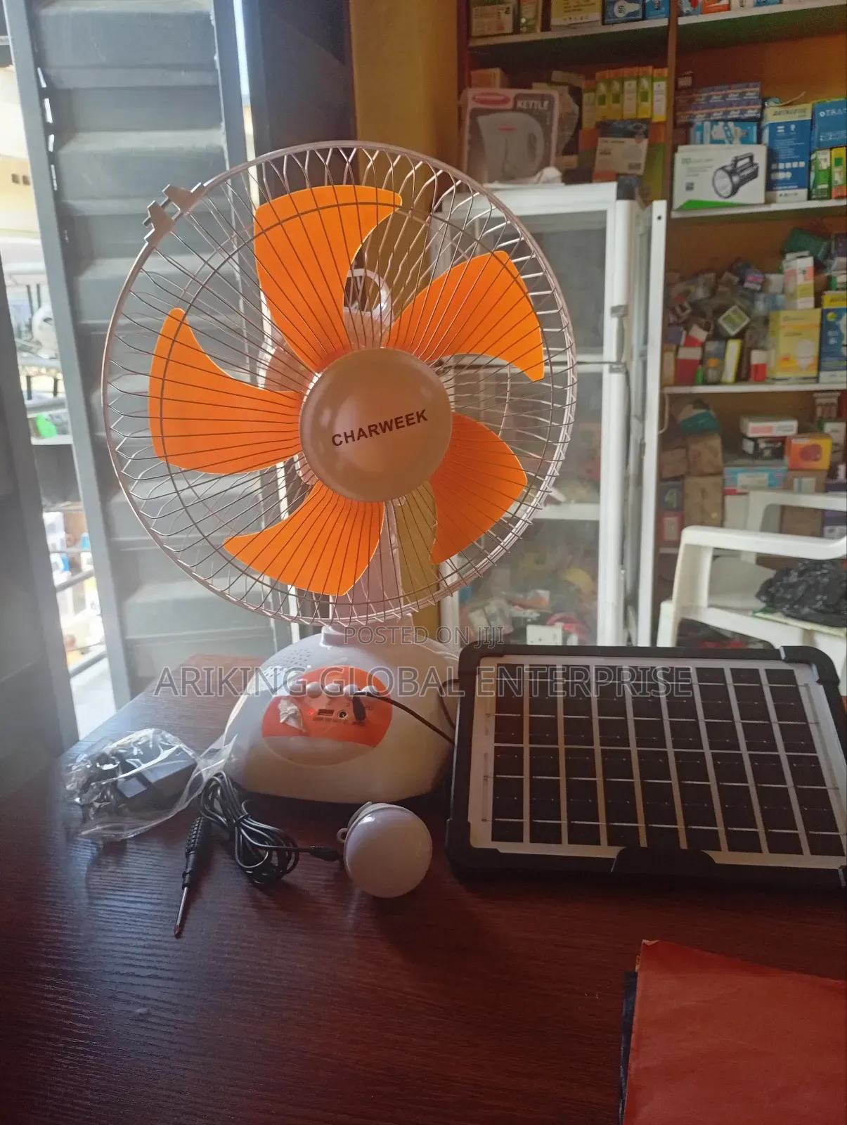 Dc and Ac Input Solar Table Fan