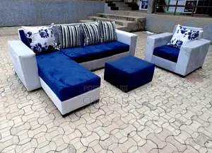 Beautiful Blue L Shaped Is Available to Pick
