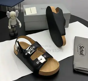 New Balenciaga Quality Luxury Men Genuine Leather Sandals