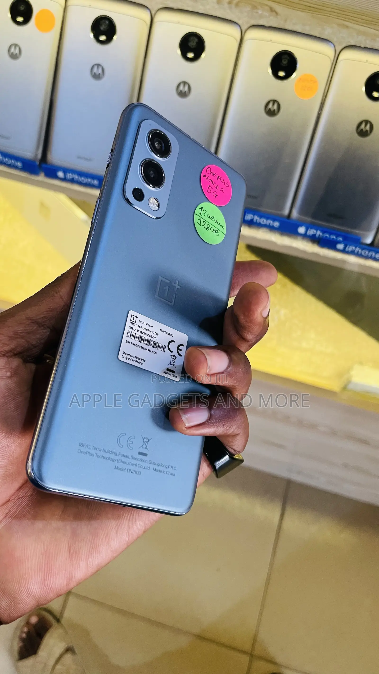 Custodia In Pelle Metallica CODE Per OnePlus Nord 2 5G – Serie Zaffiro, Antigraffio