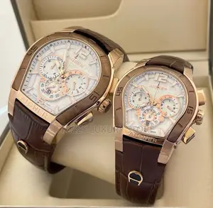 Aigner Quality Luxury Couples Set Genuine Leather Wristwatch