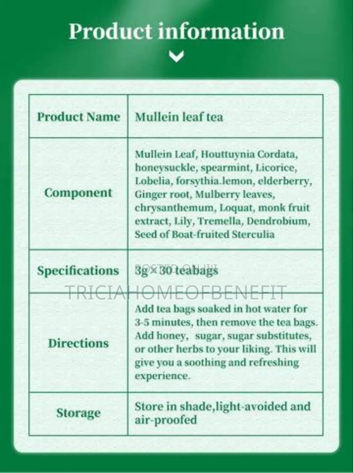 🌿 Mullein Leaf Tea – Natural Lung Cleanser