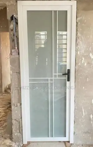 Aluminum Full Tampered Grass Door for Toilet 7ft by 3ft