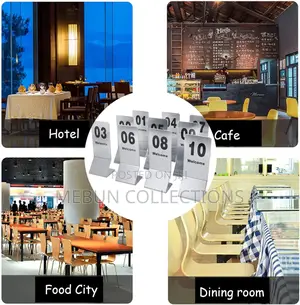 Stainless Steel Table Signs Table Numbers