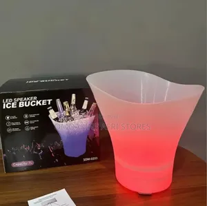 Transparent Plastic Ice Chilling Beverage Wine Bucket 